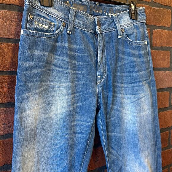 G-STAR RAW Women Reese Kate Tapered Jeans Size 24 Medium Wash - Picture 3 of 12